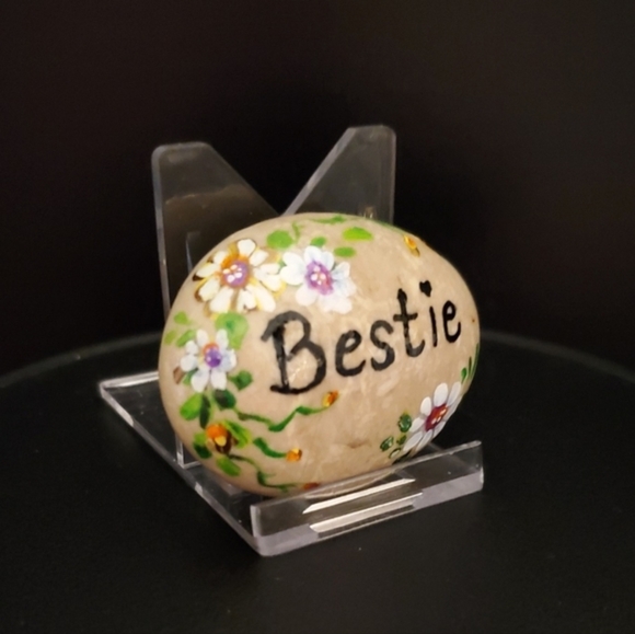 handmade personalized rock, painted rock, rock for Bestie, appreciation gift - Picture 3 of 7